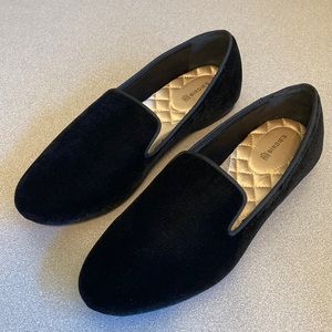 Birdies The Starling Black Velvet Loafer